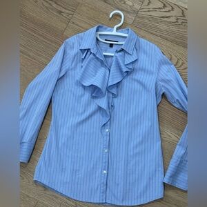 Banana Republic Riley ruffle shirt sz10 EUC